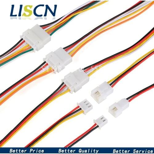 5 Sets JST XH2.54 XH 2.54mm Wire Cable Connector 2/3/4/5/6 Pin Pitch Male Female Plug Socket 200MM Wire 26AWG