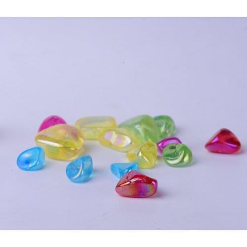 50g Natural Crystal Plated Mineral Ornaments Mini Rock Family Home Decoration Feng Shui Decoration DIY Gifts Free Shipping