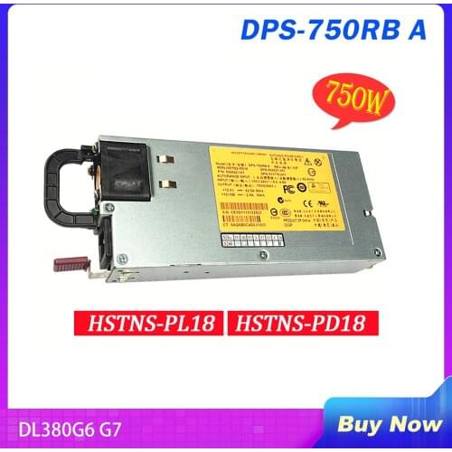 Server Power Supply for HP DL380G6 G7 DPS-750RB A HSTNS-PL18 506821-001 511778-001 506822-101 512327-B21 HSTNS-PD18 750W