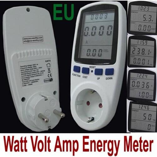 230V 16A High Quality EU Plug LCD Digital Energy Meter Power Meter,Wattmeter ,Watt Voltage meter,amper meter monitor