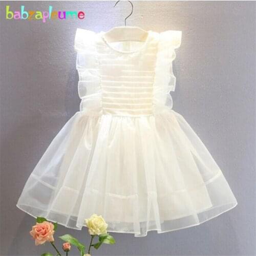 Kids Girls Clothes Korean Style Fashion tutu Party Dress Child Girl Clothing White Cute Baby Clothes Costume Princess dress A075