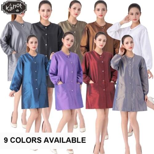 Professional Hairdressing Long sleeve work clothes Pet grooming haircut technician big work clothes barber shop assistant apron