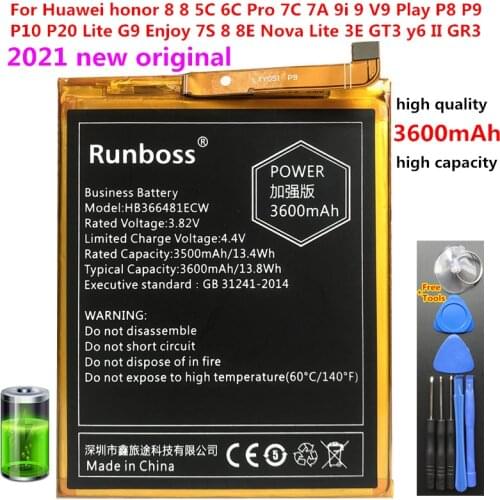 HB366481ECW Battery For Huawei Honor 5C Honor 7 Lite GT3 NEM-AL10 NEM-UL10 NEM-TL00 NEM-TL00H NEM-L22 NMO-L23 NEM-L51 Battery