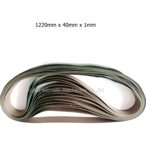 12pcs 1220mm x 40mm x 1mm Baseband material transmission conveyor belt for side sealing bag making machine