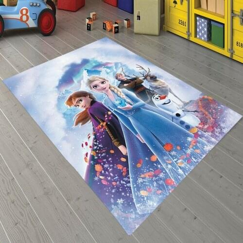 Elsa And Anna 3 Patterned Carpet ,Non Slip Floor Carpet,Teens Carpet,Turkish Rug