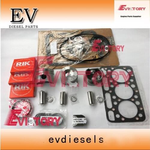 EV Kubota D1462 piston+ring full cylinder head gasket engine bearing for L2202 ,L2402,KH91,KH66 tractor