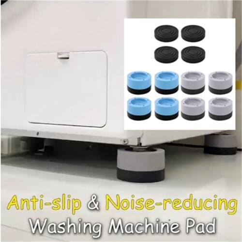 4Pcs Rubber Leg Anti-Vibration Non-Slip Mat Refrigerator Chair Desk Feet Mats Washing Machine Shock Absorbing Pads