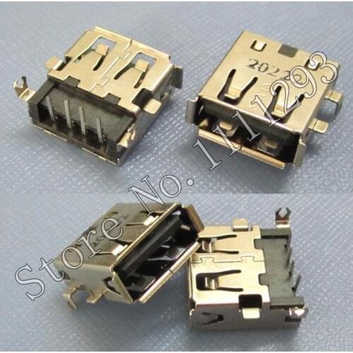 10pcs/lot 2.0 USB Jack Socket Connector for Asus U43F U43J U43JC U52F U53 U53J U53JC U53F etc USB2.0 Port