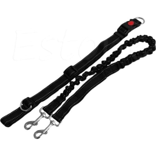 Hands Free Adjustable Leash Dog Lead With Waist Belt For Jogging Walking Running