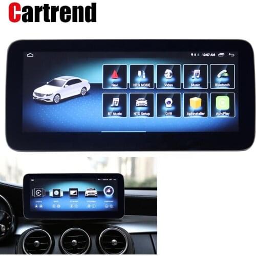 S205 Android interface NTG5 screen round corner antiglare display C400 car navigation monitor 4G ram navi tablet support carplay