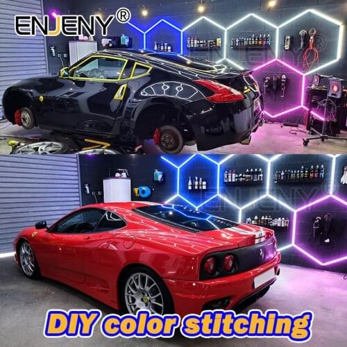 SLMC06 new design high quality brightest for the car polishing popular in France hexagon led panel light