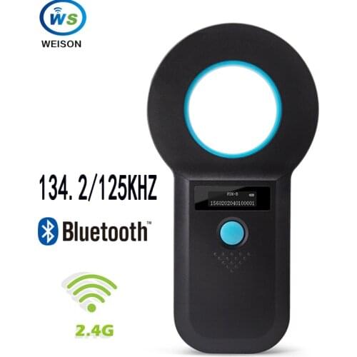 Pet Scanner ISO11784/5 Animal Pet ID Reader Chip Transponder USB Handheld Microchip Scanner with bluetooth for Dog