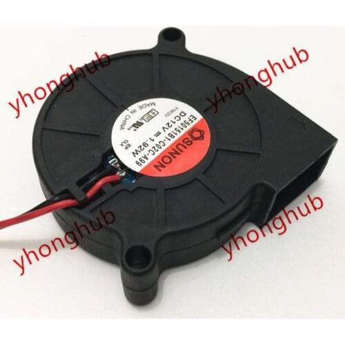 SUNON EF50151B1-C02C-A99 DC 12V 1.92W 50x50x15mm 2-wire Server Cooling Fan