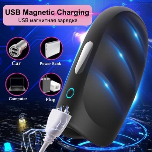 Vibrator sex toys for men Penis Trainer Male Masturbator Delay Ejaculation Stimulate Glans Vibrating Massager Pussy