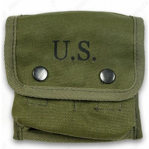 WWII WW2 US Army USMC Jungle First Aid Pouch Kit With Hook Hi-Q1945 SOLDIER MILITARY WAR REENACTMENTS
