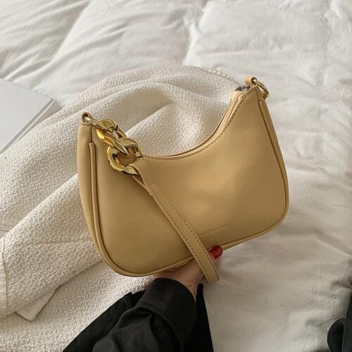 Ladies Leather Shoulder Bag 2021 High Quality New Trendy Fashion Portable Messenger Bag Wild Single Shoulder Armpit Bag