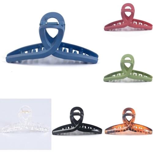 Fashion Women Plastic Hair Jaw Claws Clips Crab Clamp Grip Hairpiece Headwear Barrette Headdress Accessory