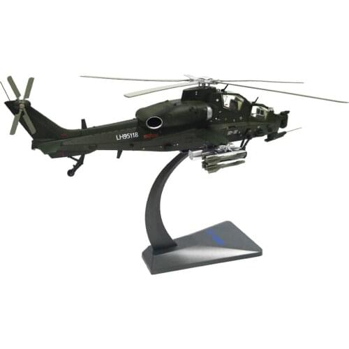 1:48 Simulation Alloy Helicopter Model WZ-10 For Gift Or Collection