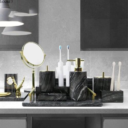 1pc Black Marble Lotion Bottle Travel Portable Kitchen Bathroom Accessories Soap Dispenser Pump Liquid Soap Dispenser Bottle