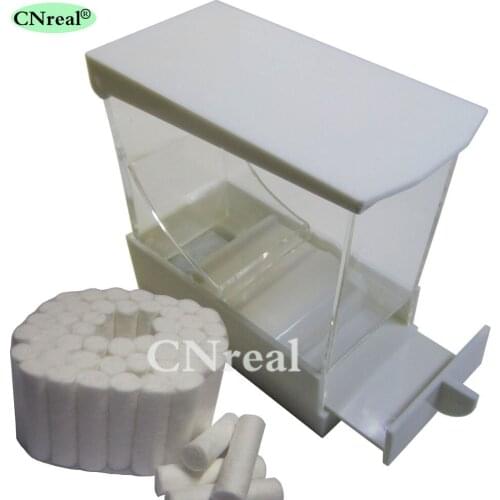 1 Piece Dental Cotton Roll Dispenser & 50 pcs Cotton Roll Drawer-type White