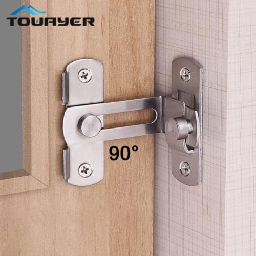 1pc Barn Door Cast Metal Hook Latch Lock Texture Country Rustic Decoration Ornament Toilet Doors Right Angle Sliding Door Buckle