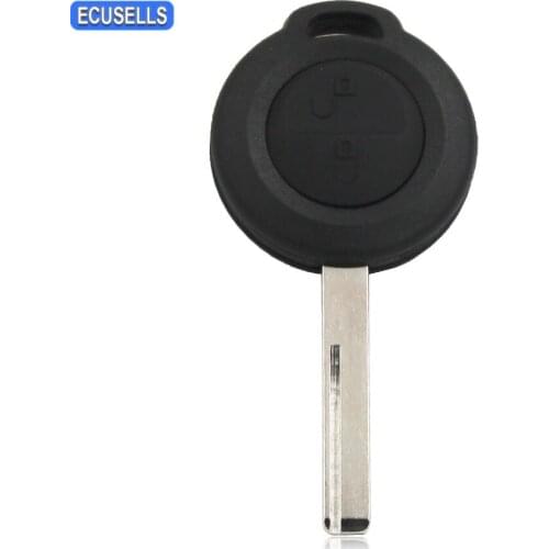 2 Button Remote Smart Car Key Shell Case Housing Cover Fob with Uncut Blade For Mitsubishi Colt Warior Carisma Spacestar