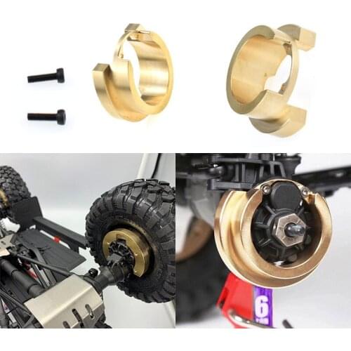 2PCS 1:10 RC simulation climbing car TRX4 TRAXXAS brass weight Steering weight copper weight Model Toy Accessory