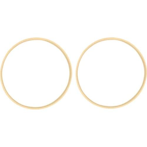 2X Dream Bamboo Rings,Wooden Circle For Flower Wreath House Garden Plant Decor Hanging Basket 10Cm & 26Cm