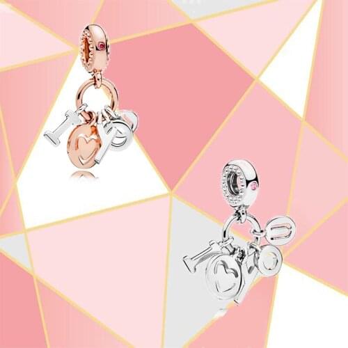 2021 New Fashion 100% S925 Sterling Silver Pendant Original Diy Bracelet Necklace Jewelry Gift Carving Suitable For Women