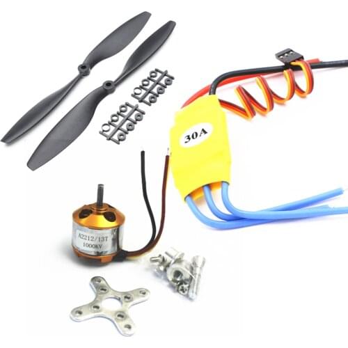 2212 1000KV Brushless Motor w/30A Brushless ESC + 1 Pair 1045 Propeller for F450 F550 Quadcopter FPV Part