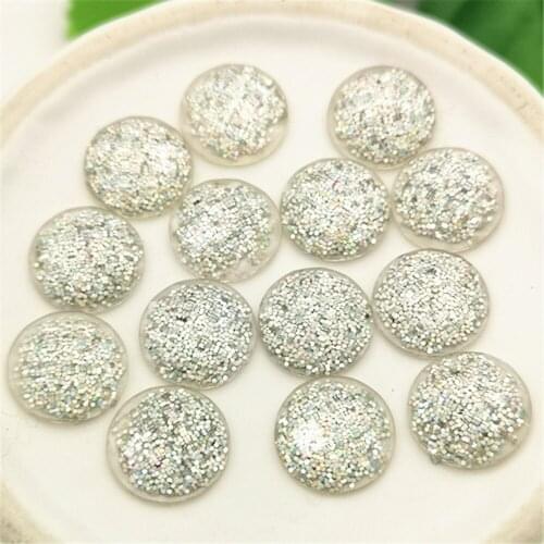 80PCS AB Resin 12mm Round Resin Flatback rhinestone scrapbook crafts