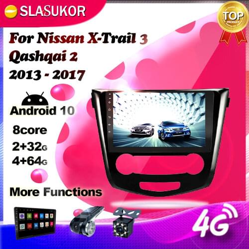Android Multimedia Video Player For Nissan X-Trail xtrail X Trail 3 T32 2013 - 2017 Qashqai 2 J11 Radio GPS stereo No 2 din DVD