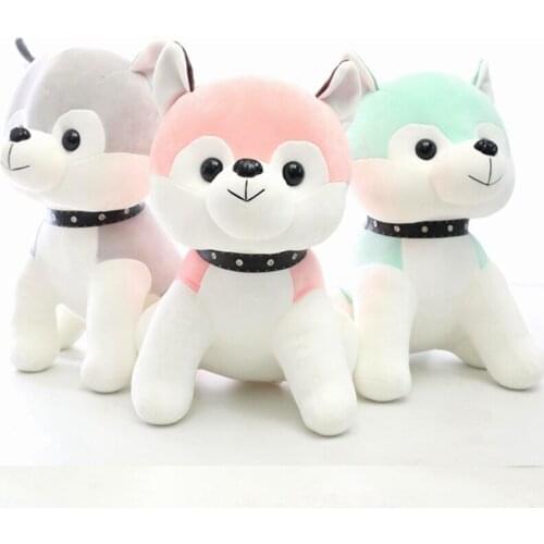 Kawaii Puppy Stuffed Toys 30/40cm Cute Cartoon Husky Dog Plush Toys Stuffed Doll Kids Baby Toys Plush Husky Dolls