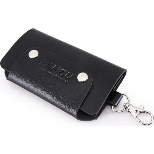 Fashion Portable PU Leather Keychain Men Women KeyHolder Organizer Pouch CarKey Wallet Housekeeper Key Case Simple Storage Bag