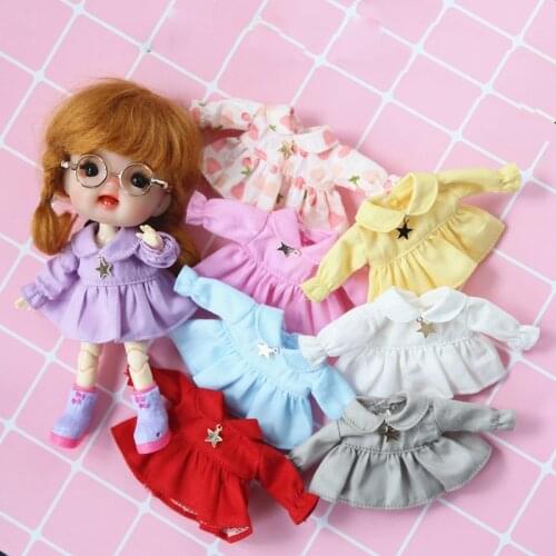 Ob11 doll clothes 1 / 12bjd obitsu11 PICCODO GSC clay people dress Dress shirt long sleeve T-shirt bjd doll accessories