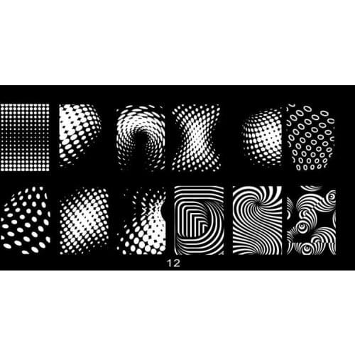 Nail Stamping Plates 6*12cm Rectangle Nail Stamper Stainless Steel Plate Image DIY Nail Art Templates Beauty Nail Art Printing