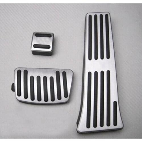 DEE Car Accessories Aluminum alloy Gas Foot Rest Fuel Brake AT Pad pedals Plate For KIA K4 2011-2016 Plate pads Stickers styling