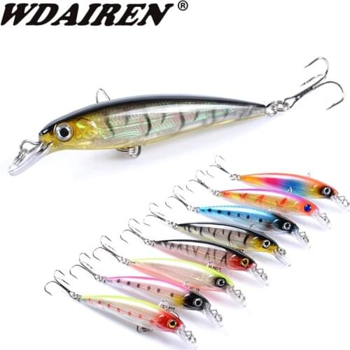 1Pcs Quality Slowly Sinking Minnow Fishing Lures 8.5cm 7.5g Plastic Artificial Hard Bait Bass Pike Carp Wobblers Crankbait Pesca