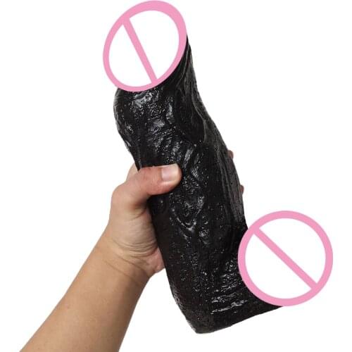 27.5*8cm Realistic Big Dildo Super Huge Black Dildos Thick Giant Real Penis Anal Plug Adult Toy Cheap Sex Toys For Women Lesbian