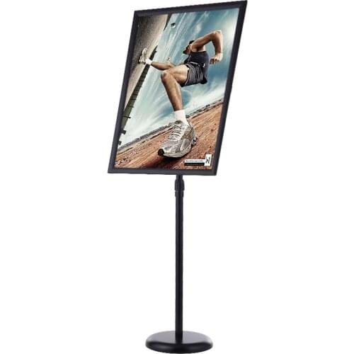 Adjustable A3/A4 Stainless Poster Sign Holder Floor Stand FLD-007