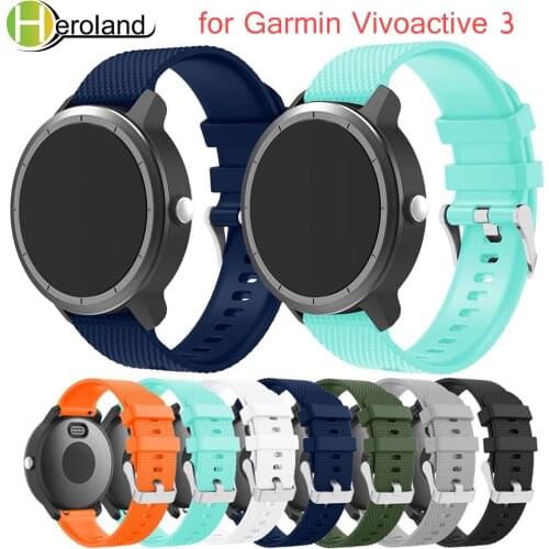 Wrist strap Silicone Rubber Watch Band For Garmin vivoactive 3 Replacement Watchband For Garmin vivoactive 3 Wristband Colorful