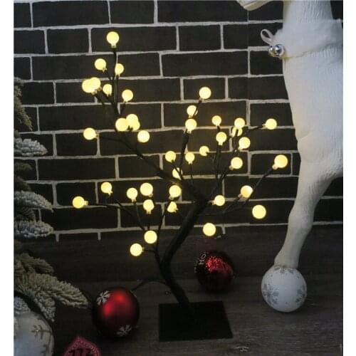 Christmas luminous tree ornaments Christmas day layout counter decoration ornaments battery box luminous tree ornaments single