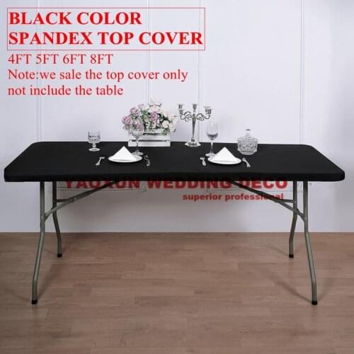 Cheap Price Spandex Table Topper Rectangle Stretch Tablecloth Cover Wedding Table Cloth Event Hotel Decoration