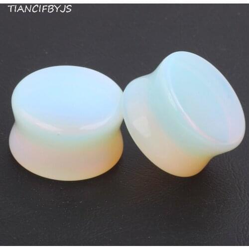TIANCIFBYJS Transparent Glass Ear Gauges Plugs Flesh Tunnel Stretching Earring Expand Flared Body Piercing Jewelry 4 Size 120pcs