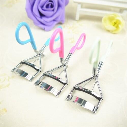 1pc Delicate Lady Women Eyelash Curler Lash Curler Nature Curl Style Cute Curl Eyelash Curlers-Silver curvex Beauty Tools