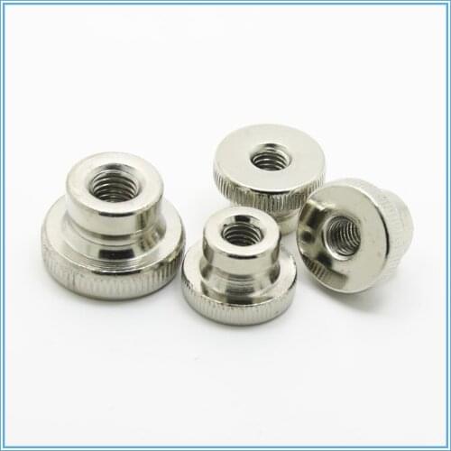 10PCS M3 M4 M5 M6 M8 M10 GB806 nickel-plated knurled nut, high head knurled nut, screw nut