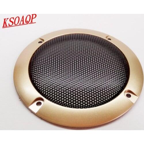 KSOAQP 10pcs 3 inch 4 inch Speaker Net Cover High-grade Car home mesh enclosure Speaker Plastic Frame Metal iron wire grilles