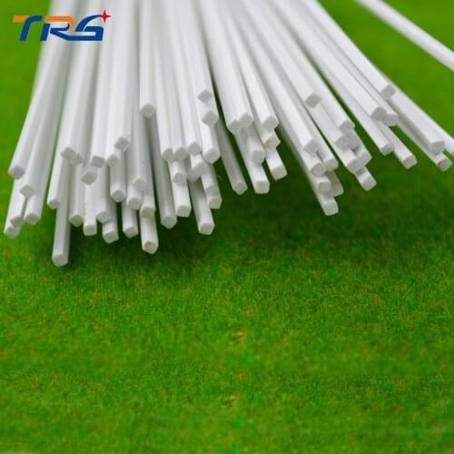 100pcs 1.5*1.5mm Square Rod ABS Plastic pipe JYG-1.5 50cm length