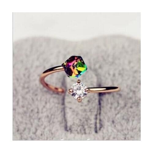 500pcs/pack Wholesale Personlized Rings Heart Crown Customized Ring for Couple Women DIY Jewelry Christmas Gifts