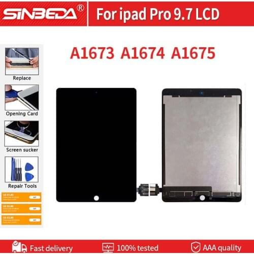 9.7'' Original LCD Screen For iPad Pro 9.7 Display Touch Screen Digitizer Assembly LCD Replacement A1673 A1674 A1675